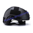 Black FAST Bulletproof Helmet Night Vision Goggles and Communication Devices Compatible Detachable Visor