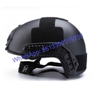Black FAST Bulletproof Helmet Night Vision Goggles and Communication Devices Compatible Detachable Visor