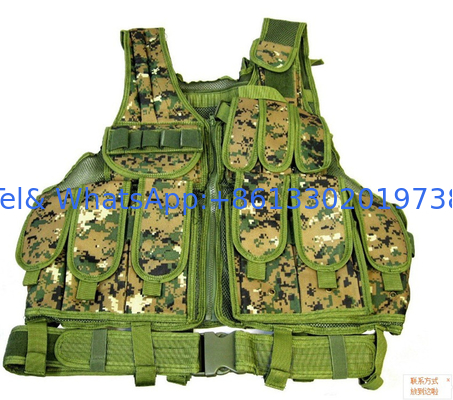Camouflage Full Protection Ballistic Jacket with Adjustable And Padded Shoulder Straps