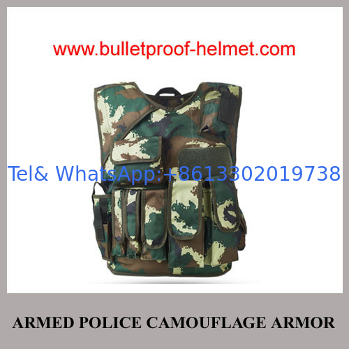 Wholesale Cheap China NIJ Armed Police Camouflage Military Armor Bulletproof Vest