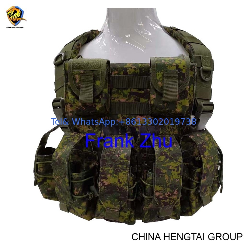 Adjustable And Elastic Side Straps Armored Guard Metal Jacket Zipper And Velcro Closure